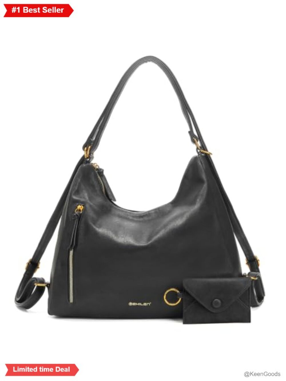 Large Hobo Shoulder Bag Faux Leather Tote Crossbody Purse for Women